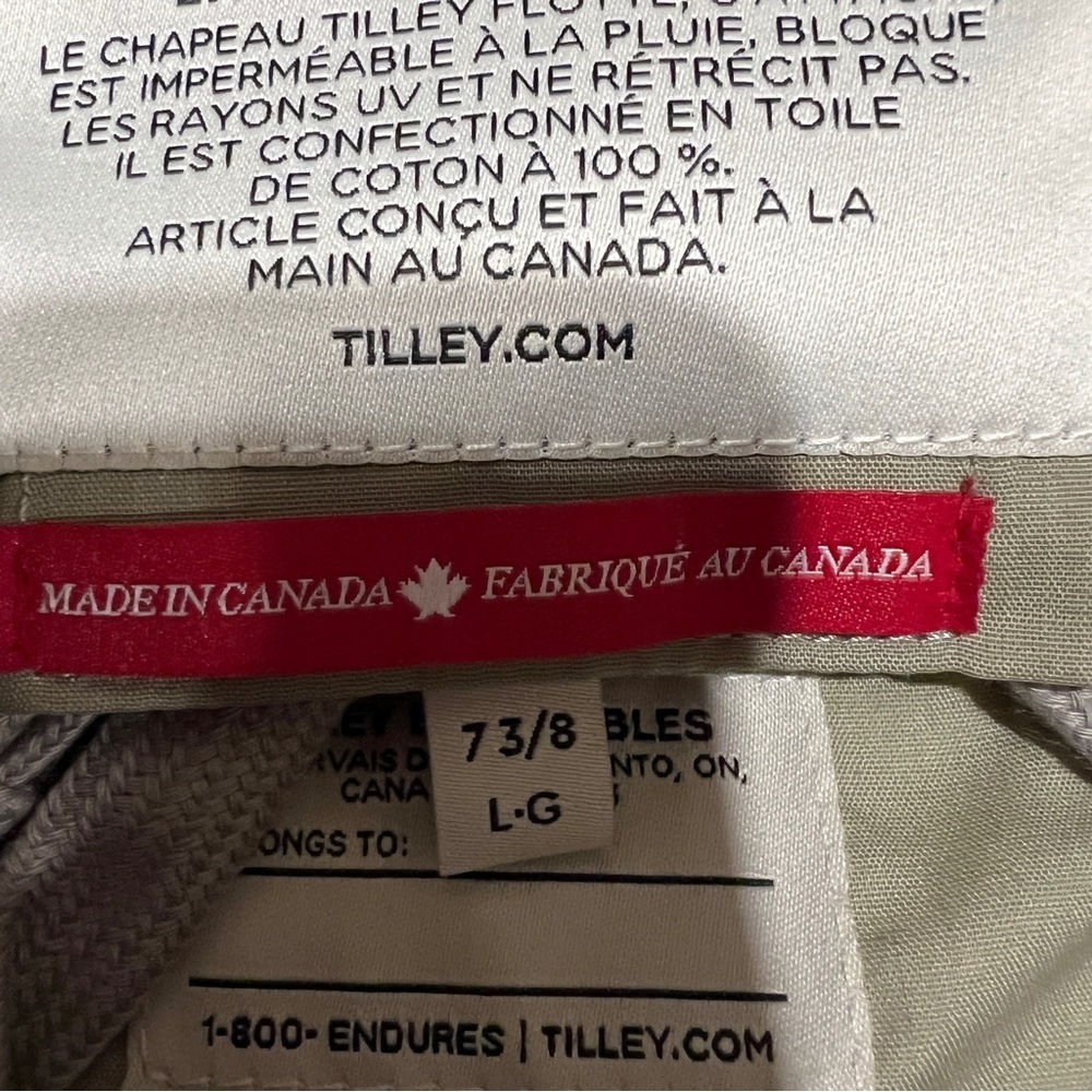 TILLEY T5 ADVENTURE HAT - KHAKI/OLIVE   - SIZE 7 3/8- NWT - UNISEX - Picture 10 of 11